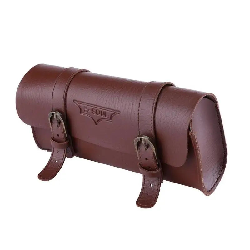 Retro Bicycle Tail Bag Leather Cycling