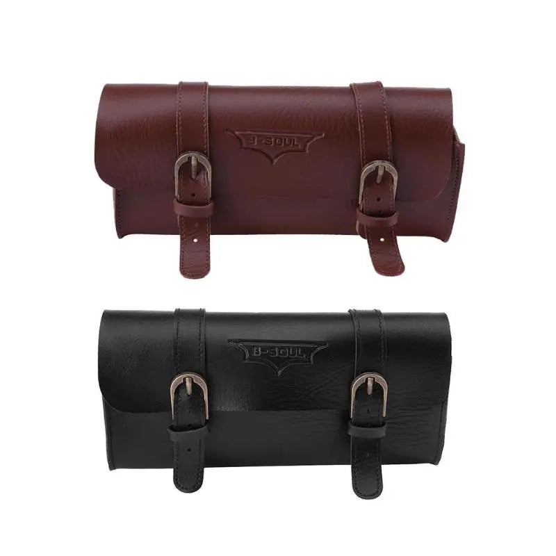 Retro Bicycle Tail Bag Leather Cycling