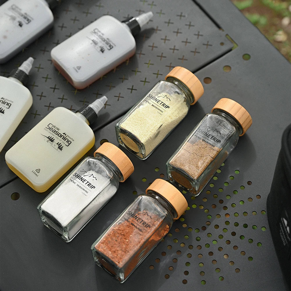 Camping Seasoning Bottle Set With Storage Bag