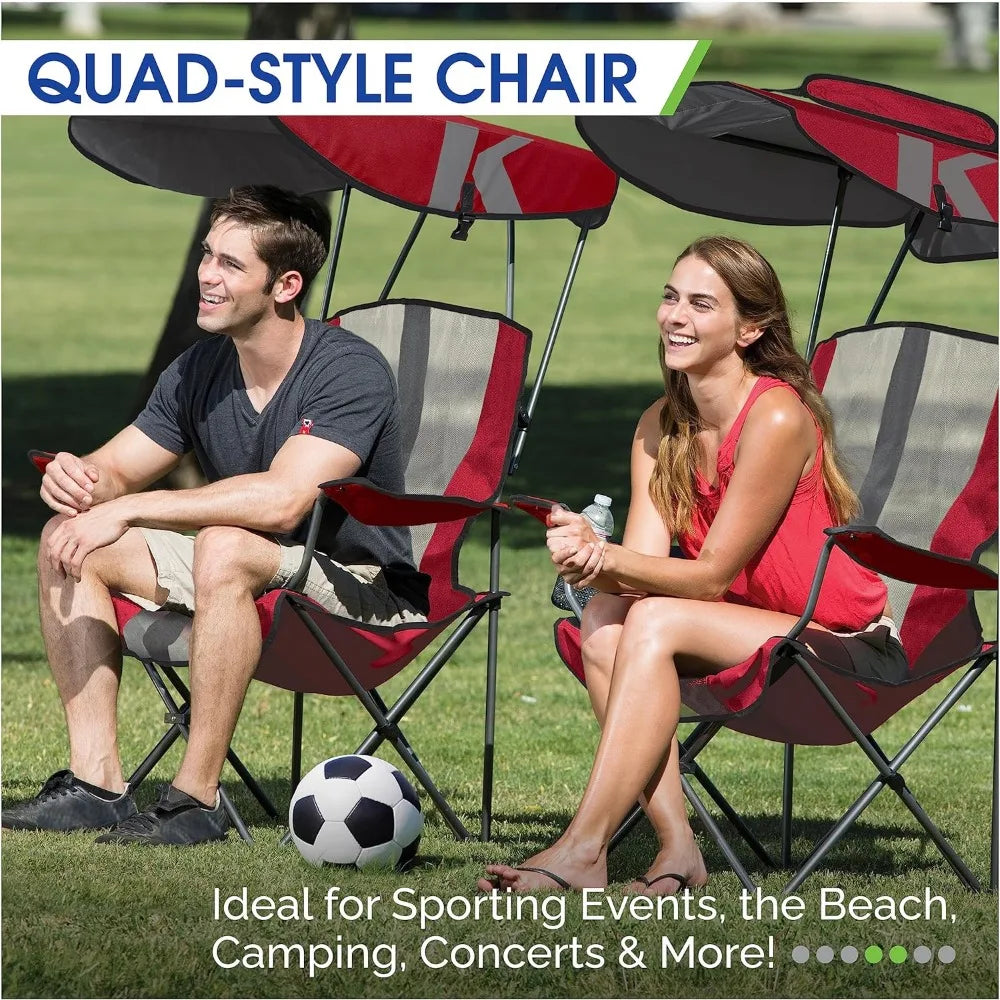 Foldable Canopy Chair for Camping, Tailgates