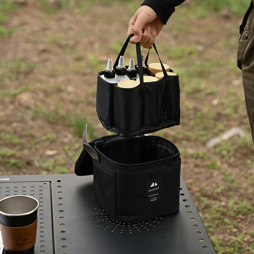 Camping Seasoning Bottle Set With Storage Bag