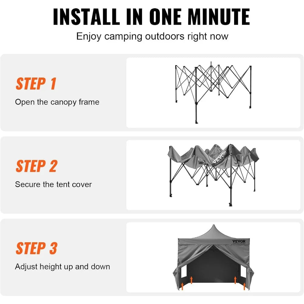 Canopy with UV Resistant Waterproof Enclosed Tent