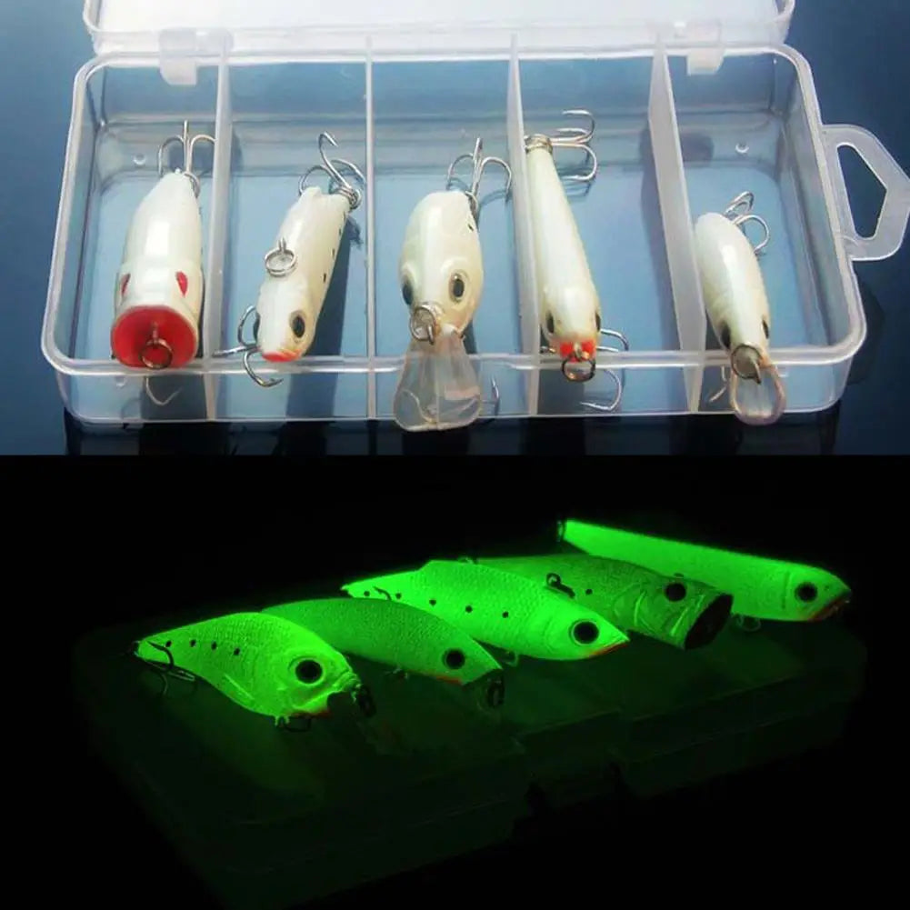 Night Fishing Bait Kit Luminous Minnow