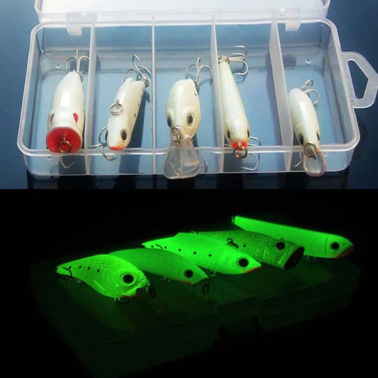 Night Fishing Bait Kit Luminous Minnow