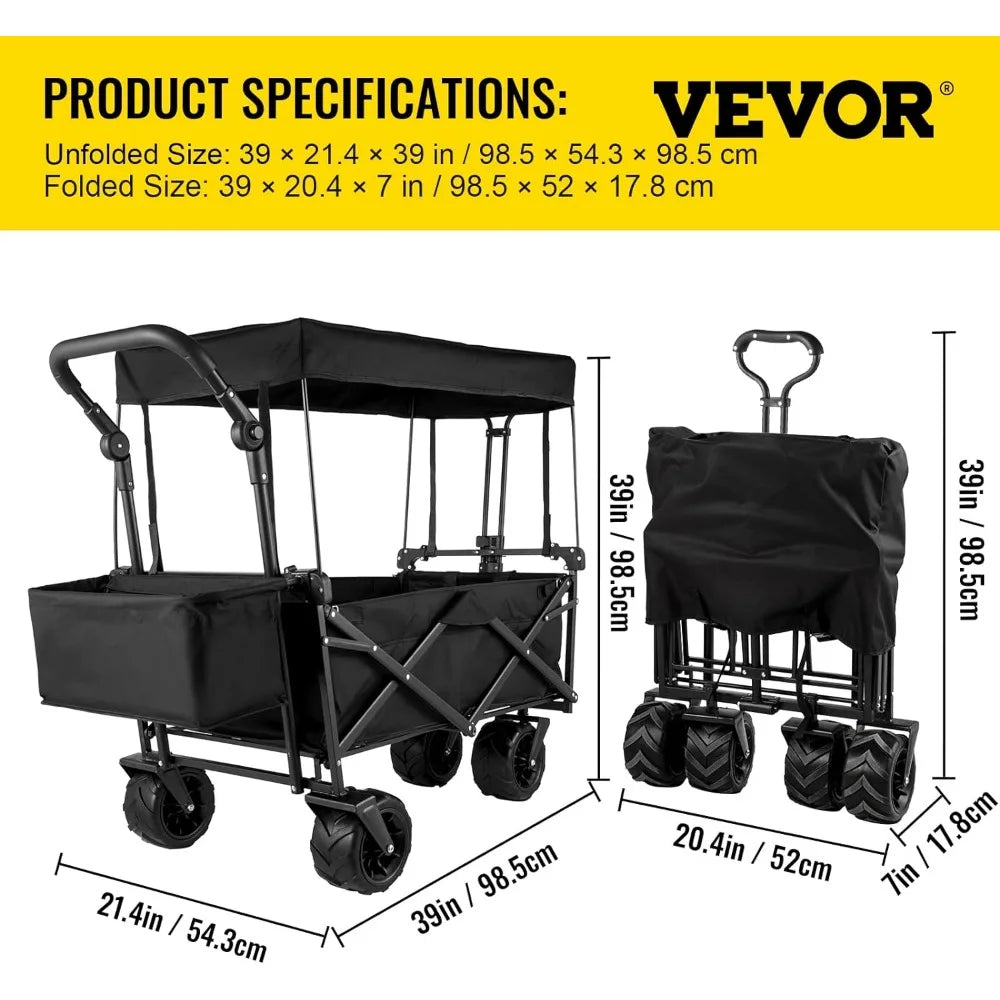 Collapsible Camping, Grocery Cart and Garden Cart