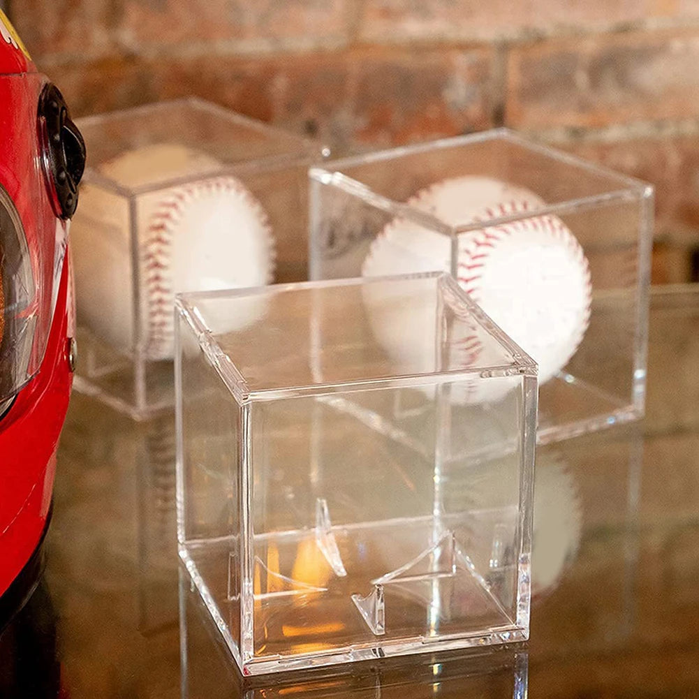 Clear Baseball Display Case Acrylic Transparent