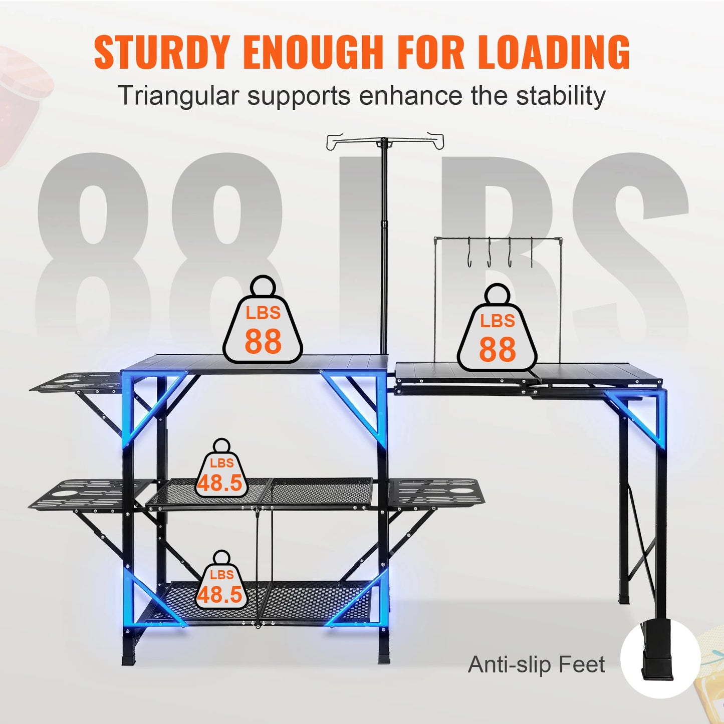 Aluminum Folding Portable Outdoor Cook Station