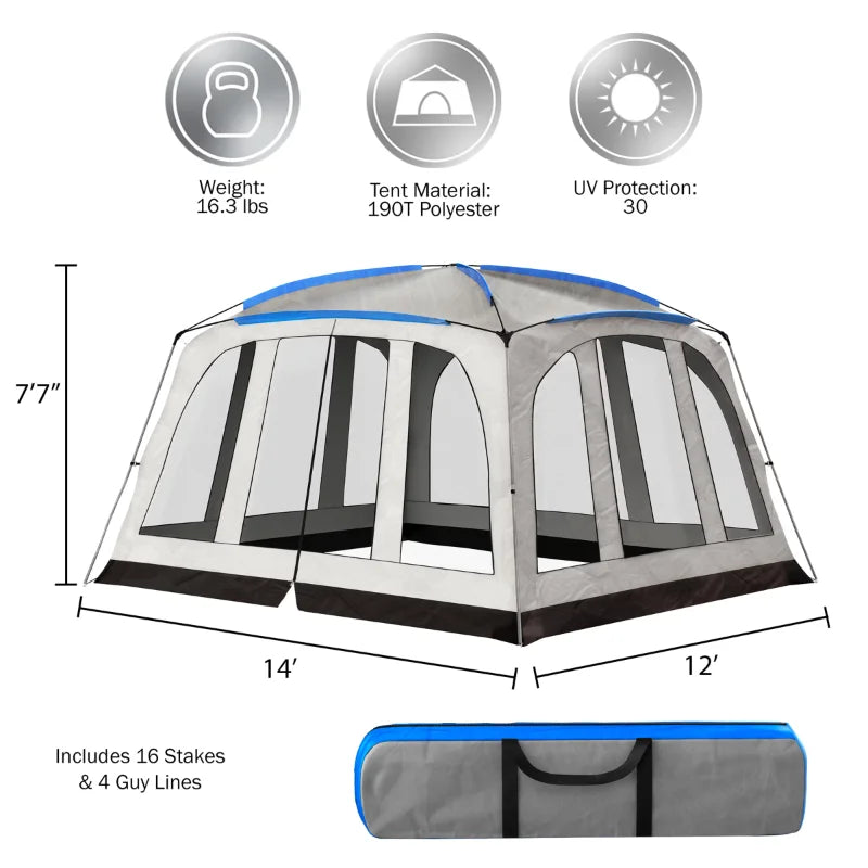 Screened-In Outdoor Canopy Tent