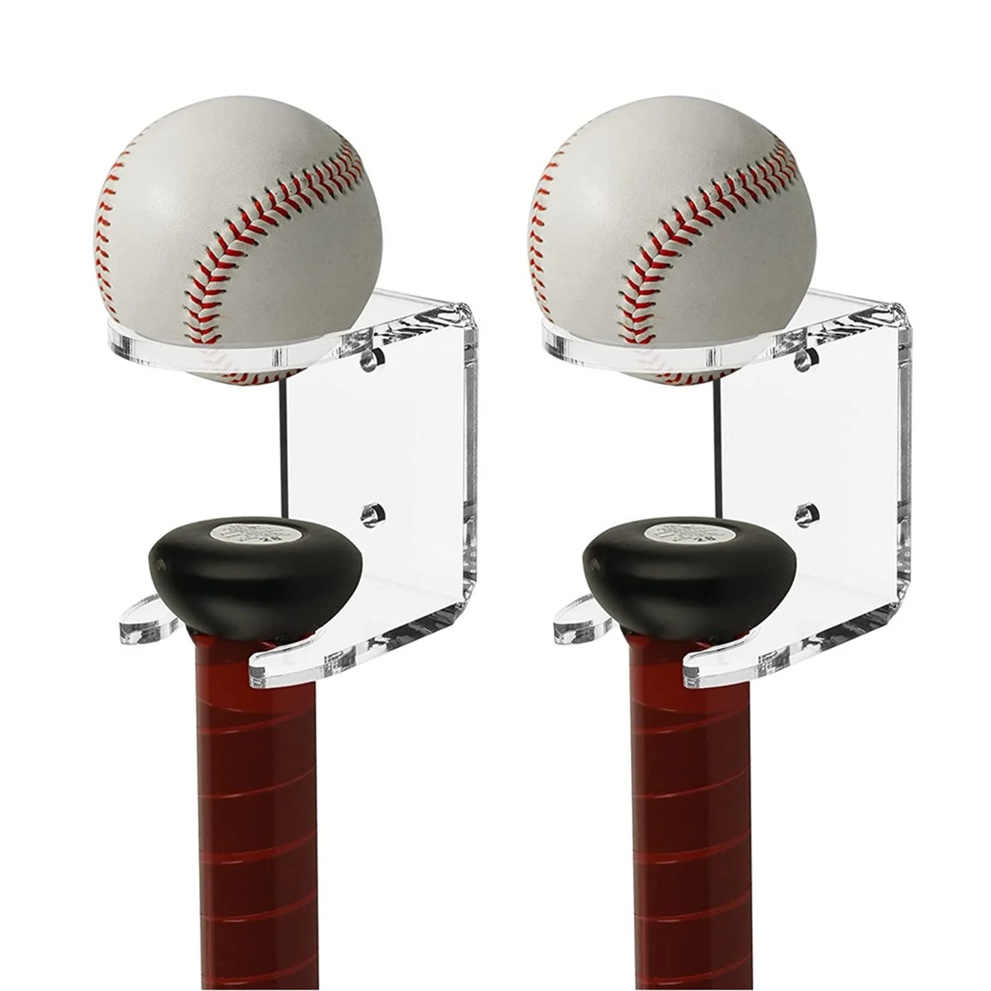 2pcs Acrylic Baseball Bat Wall Mount