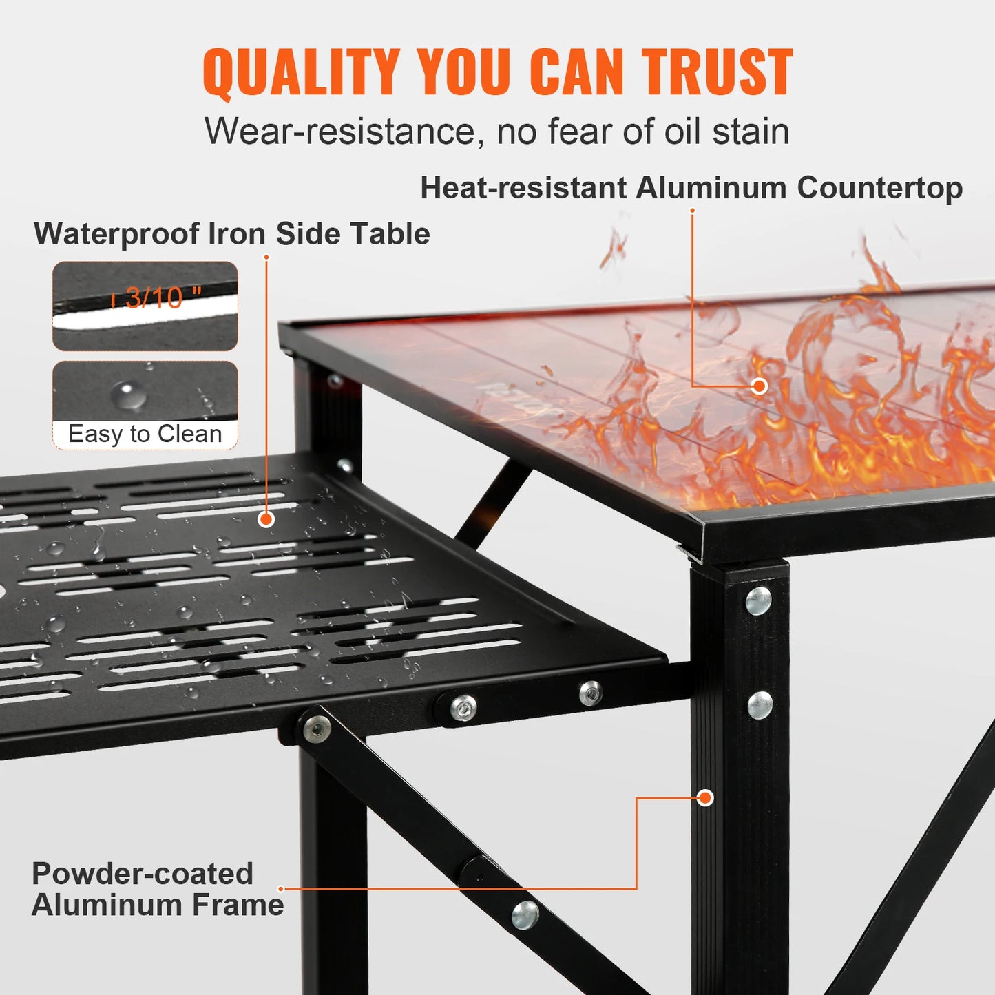 Aluminum Folding Portable Outdoor Cook Station