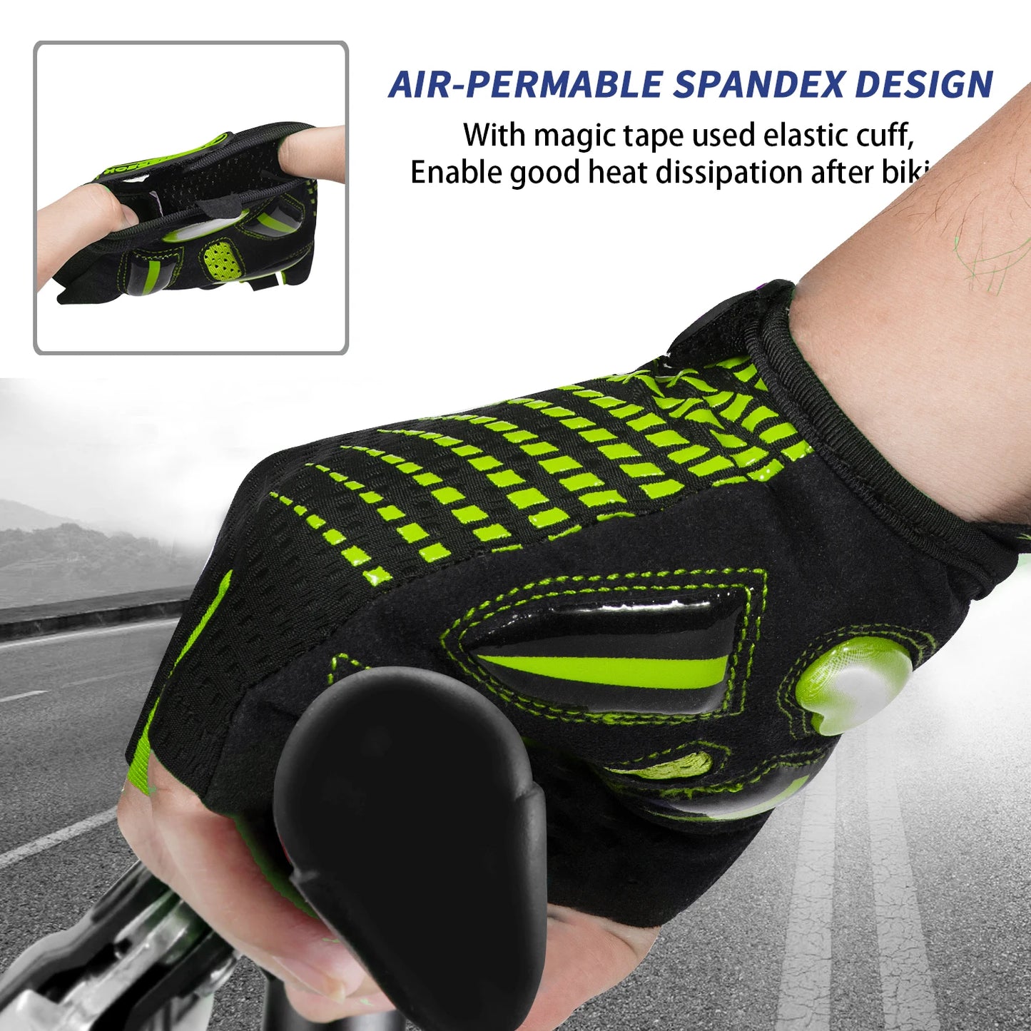 Bike Gloves Liquid Gel Pad Bicycle Gloves